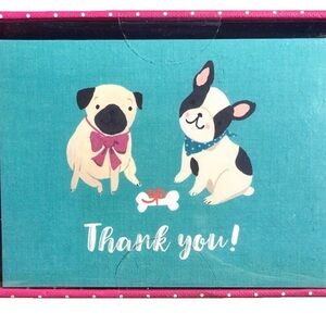 Clementine Paper Dog Thank You Cards Boxed Set 16